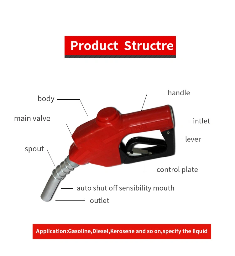 High Quality Automatic 3/4&quot; 11A Fuel Nozzle for Fuel Dispenser Filling